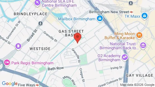 Apartments for rent i Birmingham - West Midlands - kort over placeringen