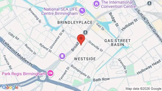 Apartments for rent i Birmingham - West Midlands - kort over placeringen