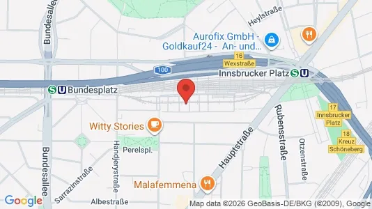 Apartments for rent i Berlin Tempelhof-Schöneberg - kort over placeringen