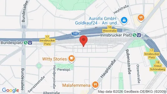 Apartments for rent i Berlin Tempelhof-Schöneberg - kort over placeringen