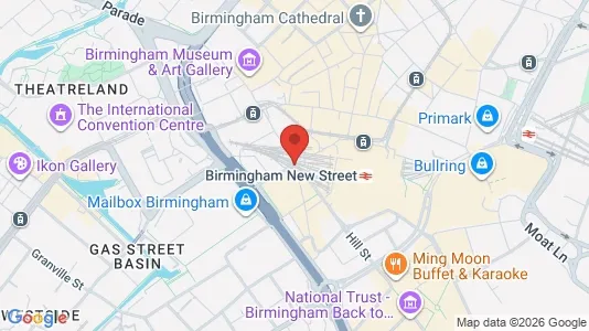 Apartments for rent i Birmingham - West Midlands - kort over placeringen