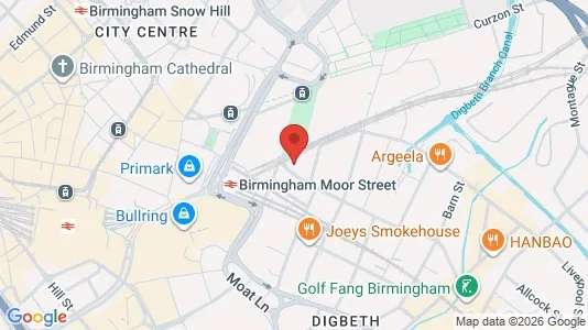 Apartments for rent i Birmingham - West Midlands - kort over placeringen