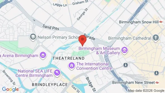 Apartments for rent i Birmingham - West Midlands - kort over placeringen