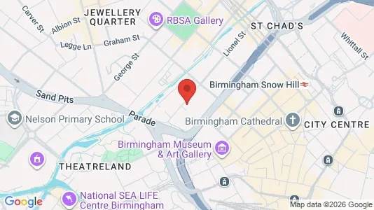 Apartments for rent i Birmingham - West Midlands - kort over placeringen