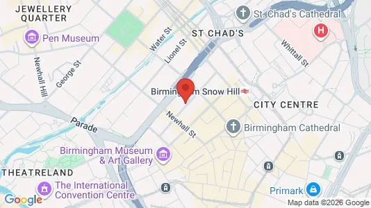 Apartments for rent i Birmingham - West Midlands - kort over placeringen