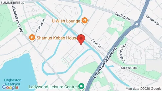 Apartments for rent i Birmingham - West Midlands - kort over placeringen