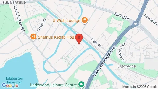 Apartments for rent i Birmingham - West Midlands - kort over placeringen