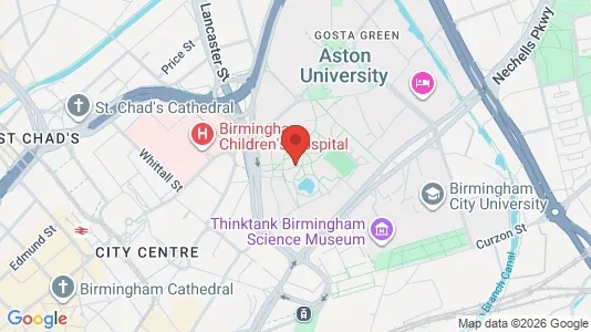 Apartments for rent i Birmingham - West Midlands - kort over placeringen