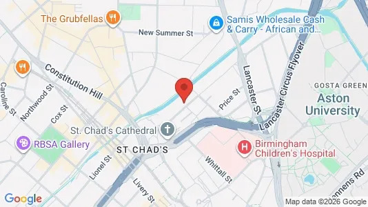 Apartments for rent i Birmingham - West Midlands - kort over placeringen