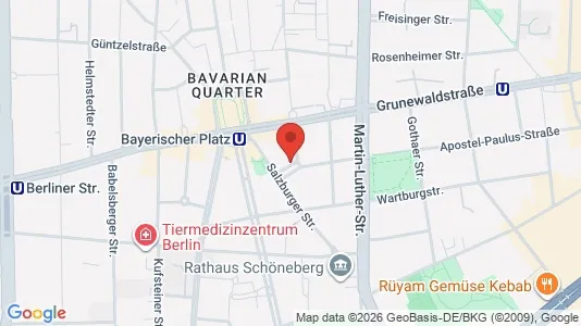 Apartments for rent i Berlin Tempelhof-Schöneberg - kort over placeringen