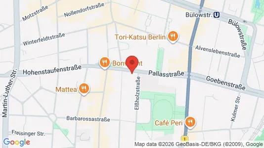 Apartments for rent i Berlin Tempelhof-Schöneberg - kort over placeringen