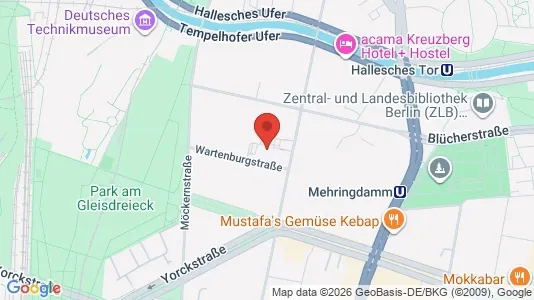 Apartments for rent i Berlin Friedrichshain-Kreuzberg - kort over placeringen