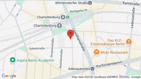 Apartments for rent i Berlin Charlottenburg-Wilmersdorf - kort over placeringen