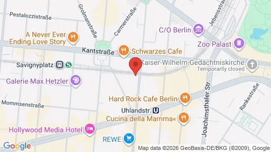 Apartments for rent i Berlin Charlottenburg-Wilmersdorf - kort over placeringen