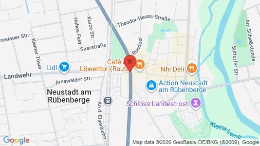 Apartments for rent i Hannover - kort over placeringen