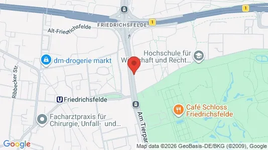 Apartments for rent i Berlin Lichtenberg - kort over placeringen