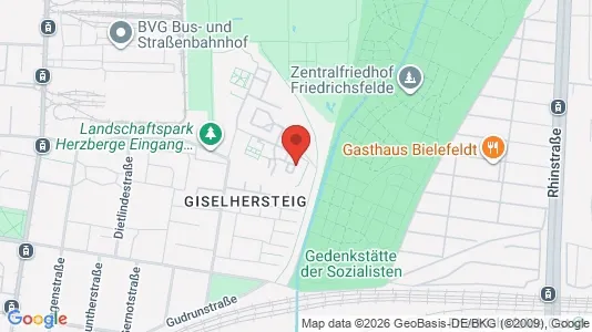 Apartments for rent i Berlin Lichtenberg - kort over placeringen