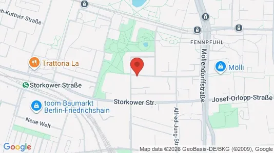 Apartments for rent i Berlin Lichtenberg - kort over placeringen