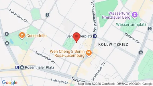 Apartments for rent i Berlin Pankow - kort over placeringen