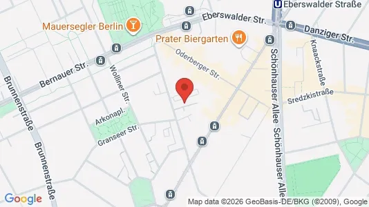 Apartments for rent i Berlin Pankow - kort over placeringen