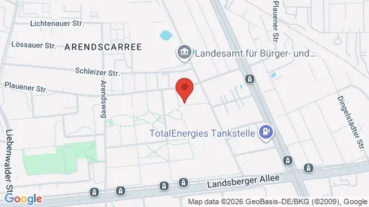 Apartments for rent i Berlin Lichtenberg - kort over placeringen
