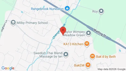 Apartments for rent i Nuneaton - Warwickshire - kort over placeringen