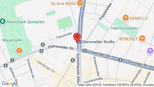 Apartments for rent i Berlin Pankow - kort over placeringen