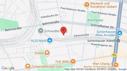 Apartments for rent i Berlin Pankow - kort over placeringen