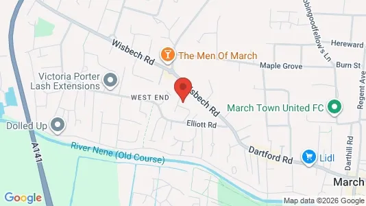 Apartments for rent i March - Cambridgeshire - kort over placeringen