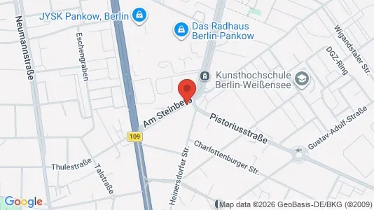 Apartments for rent i Berlin Pankow - kort over placeringen