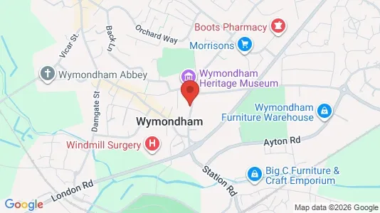 Apartments for rent i Wymondham - Norfolk - kort over placeringen