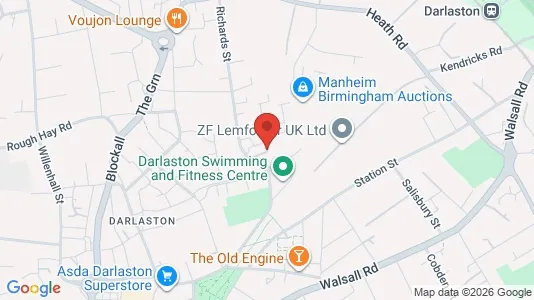 Apartments for rent i Wednesbury - West Midlands - kort over placeringen