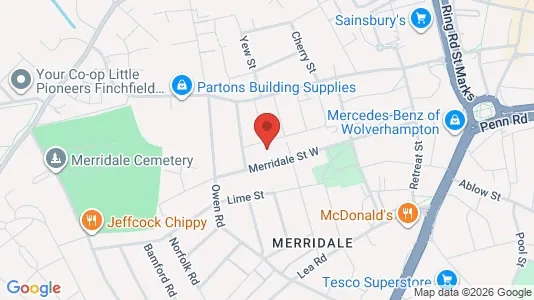 Apartments for rent i Wolverhampton - West Midlands - kort over placeringen