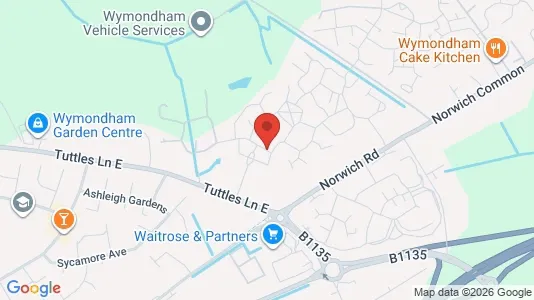 Apartments for rent i Wymondham - Norfolk - kort over placeringen