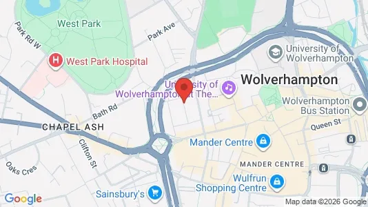 Apartments for rent i Wolverhampton - West Midlands - kort over placeringen