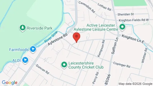 Apartments for rent i Leicester - Leicestershire - kort over placeringen