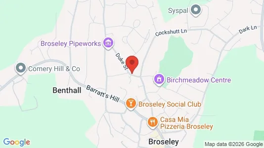 Apartments for rent i Broseley - Shropshire - kort over placeringen