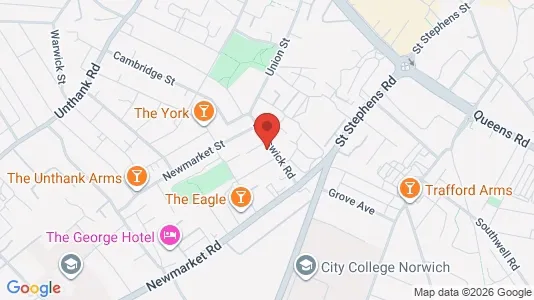 Apartments for rent i Norwich - Norfolk - kort over placeringen
