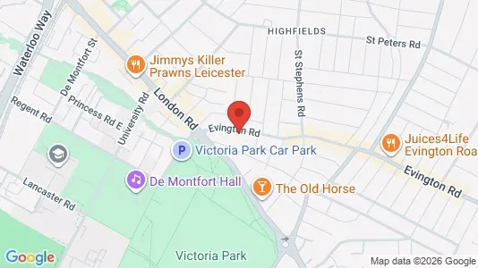 Apartments for rent i Leicester - Leicestershire - kort over placeringen