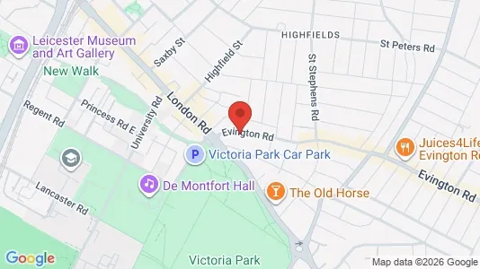 Apartments for rent i Leicester - Leicestershire - kort over placeringen