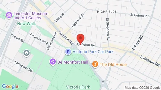 Apartments for rent i Leicester - Leicestershire - kort over placeringen