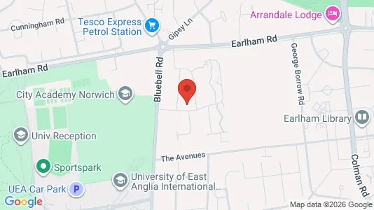 Apartments for rent i Norwich - Norfolk - kort over placeringen