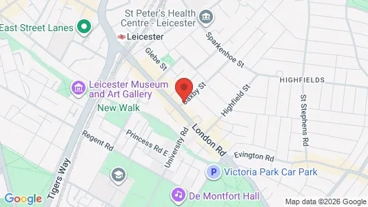 Apartments for rent i Leicester - Leicestershire - kort over placeringen