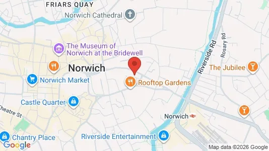 Apartments for rent i Norwich - Norfolk - kort over placeringen