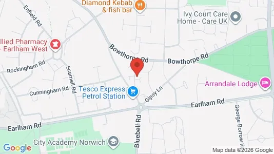 Apartments for rent i Norwich - Norfolk - kort over placeringen