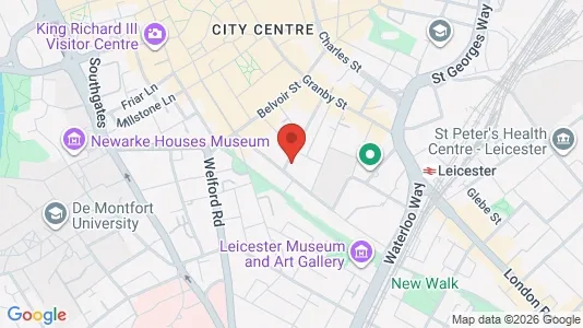 Apartments for rent i Leicester - Leicestershire - kort over placeringen