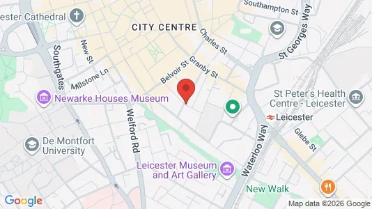 Apartments for rent i Leicester - Leicestershire - kort over placeringen