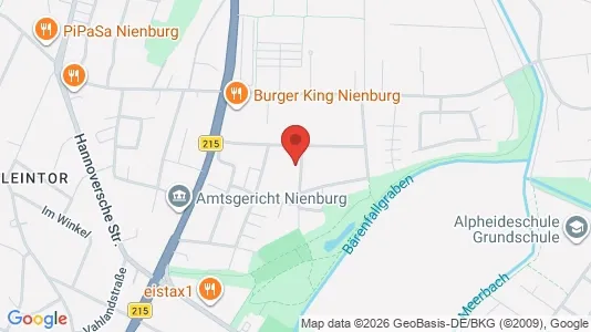 Apartments for rent i Nienburg/Weser - kort over placeringen