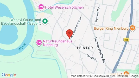 Apartments for rent i Nienburg/Weser - kort over placeringen