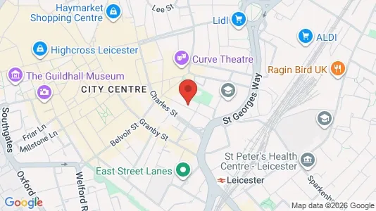 Apartments for rent i Leicester - Leicestershire - kort over placeringen